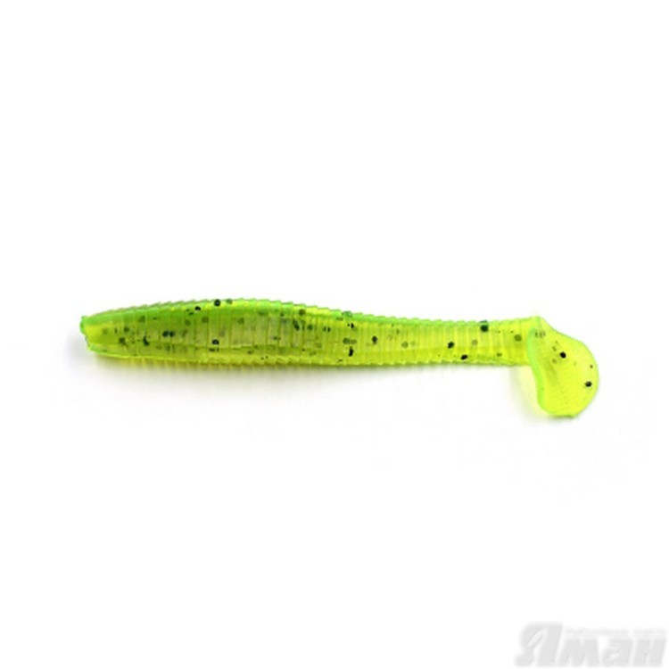 Виброхвост Yaman Flatter Shad, 3", цвет 10 - Green pepper, 6 шт Y-FS3-10 (70546)