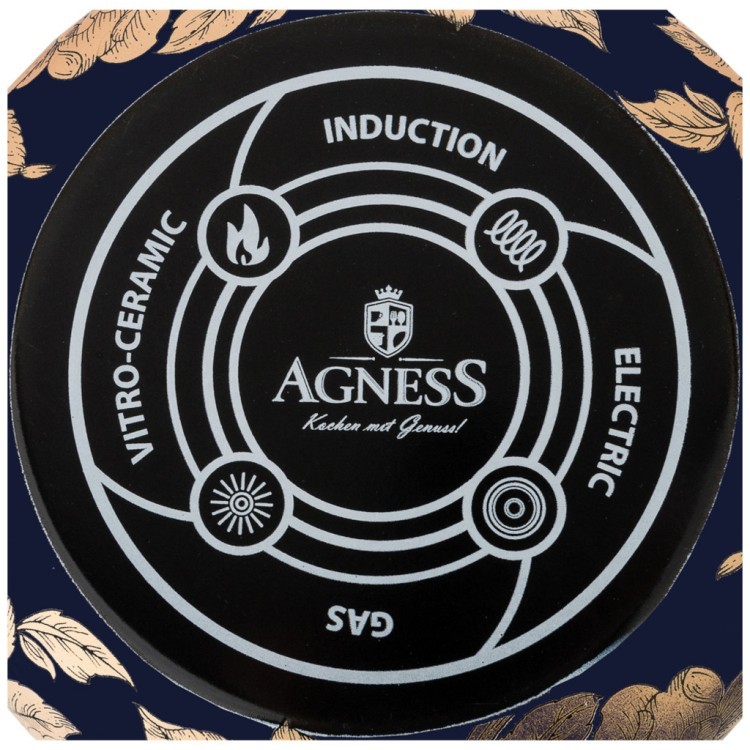 Чайник эмалированный agness, серия ренессанс 3,0л подходит для индукцион.плит Agness (950-131)