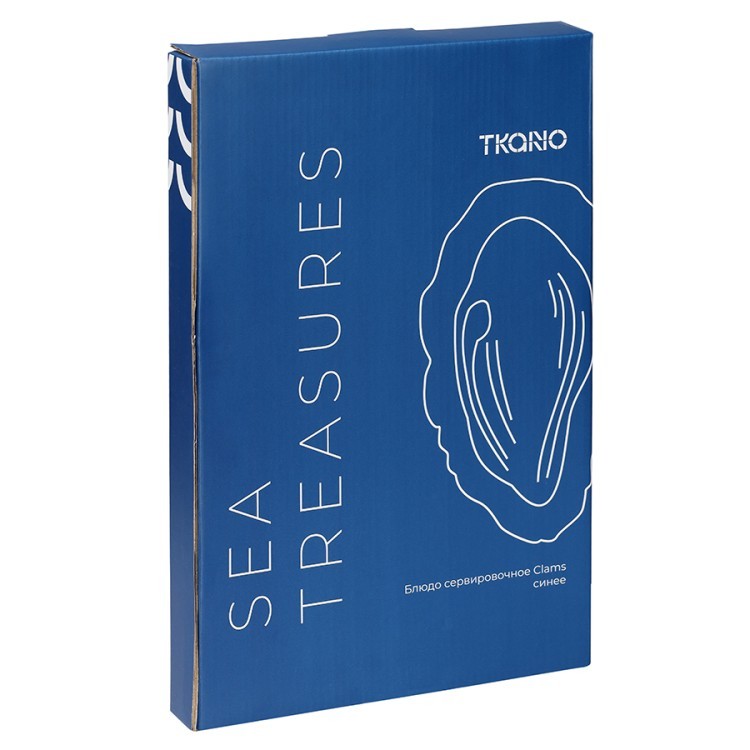 Блюдо сервировочное clams синего цвета из коллекции sea treasures (78783) Блюдо сервировочное clams синего цвета из коллекции sea treasures (78783)
