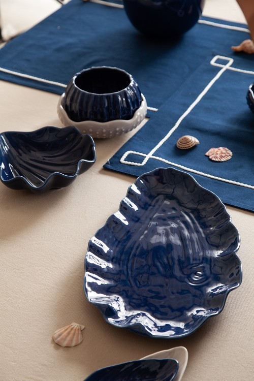 Блюдо сервировочное clams синего цвета из коллекции sea treasures (78783) Блюдо сервировочное clams синего цвета из коллекции sea treasures (78783)