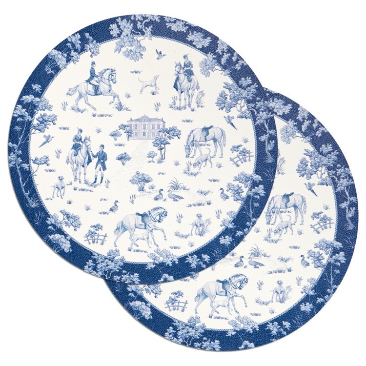 Набор подстановочных салфеток "de jouy" из 2 шт., диаметр=38 см Lefard (771-153)