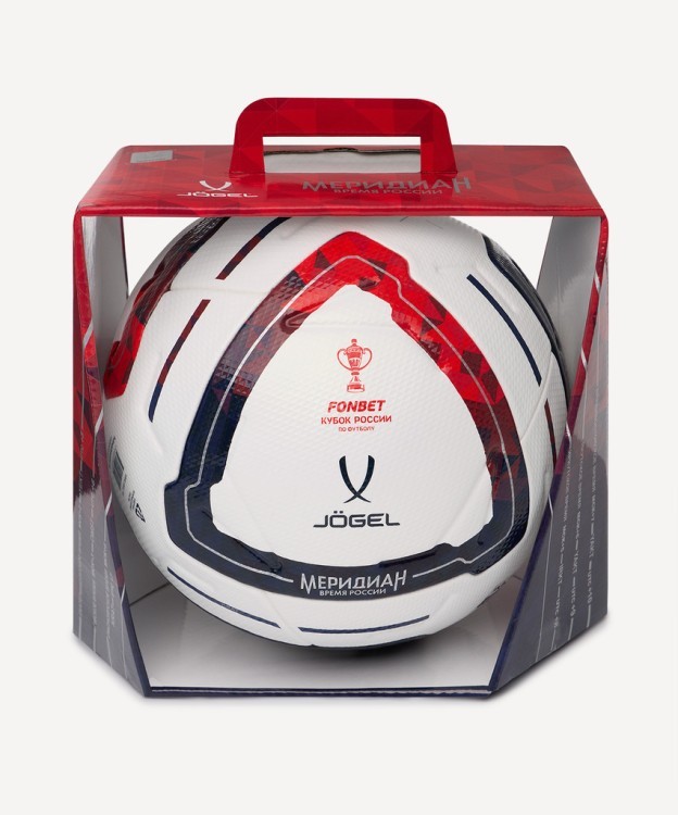 Мяч футбольный JÖGEL Meridian Elite RUSSIAN CUP BOX №5 (2121511)
