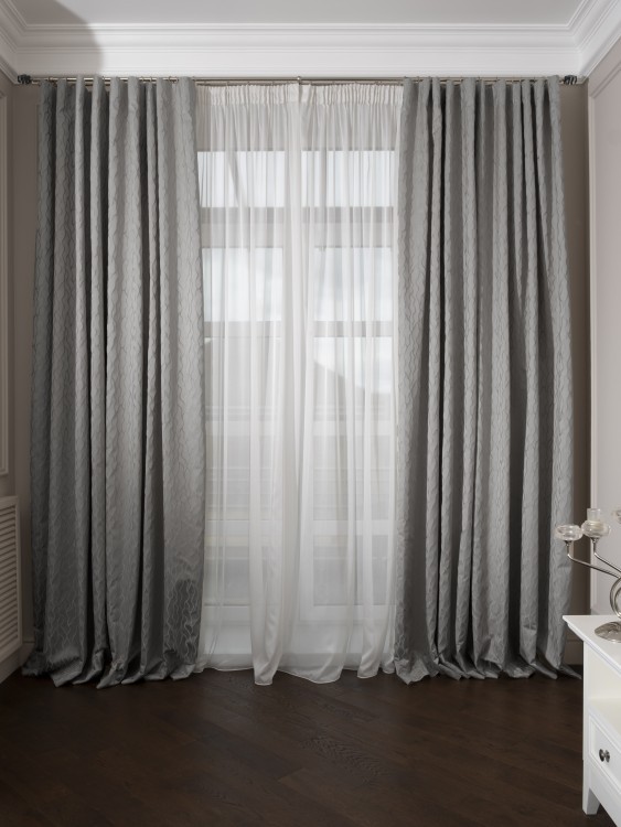 Портьера Mesh голубой 275*260 (TT-00016720)