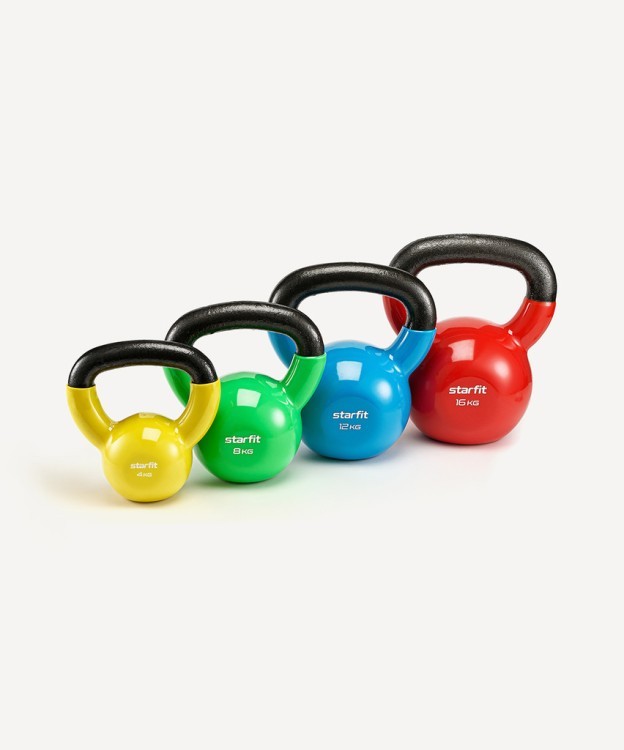 Гиря виниловая STARFIT DB-401, 12 кг, синий (998519) Гиря виниловая STARFIT DB-401, 12 кг, синий (998519)