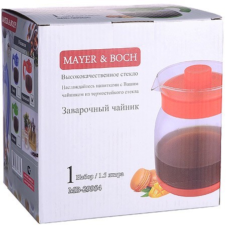 Чайник заварочный ора1,5 л стекло Mayer&Boch (29954-1) Чайник заварочный ора1,5 л стекло Mayer&Boch (29954-1)