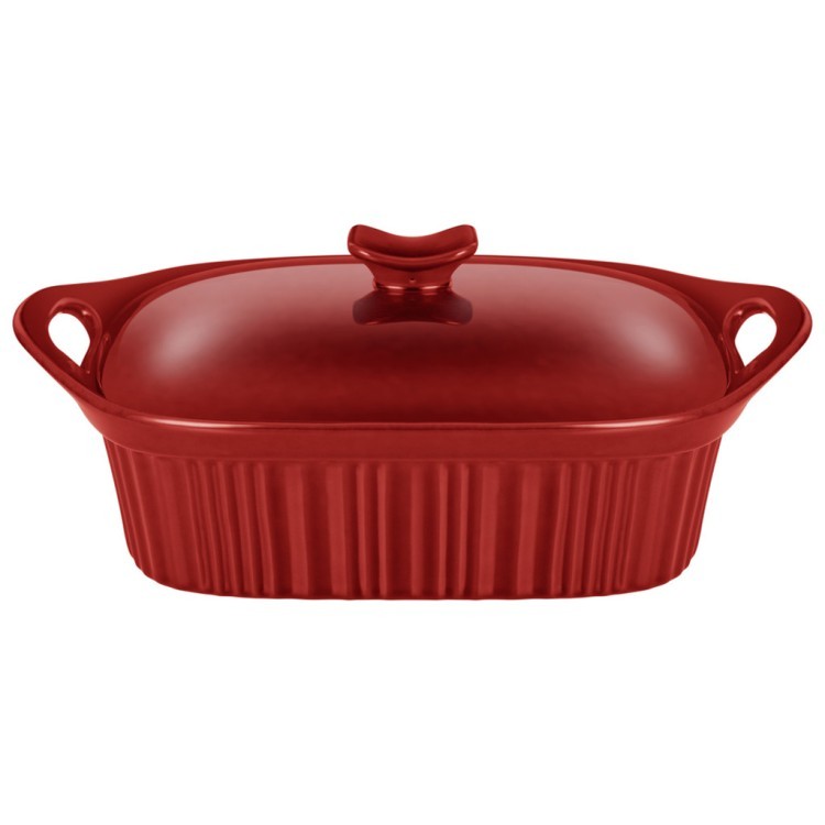 Форма для запекания с крышкой reactive red 33*23*9,5/13 см 2000 мл Agness (780-135)