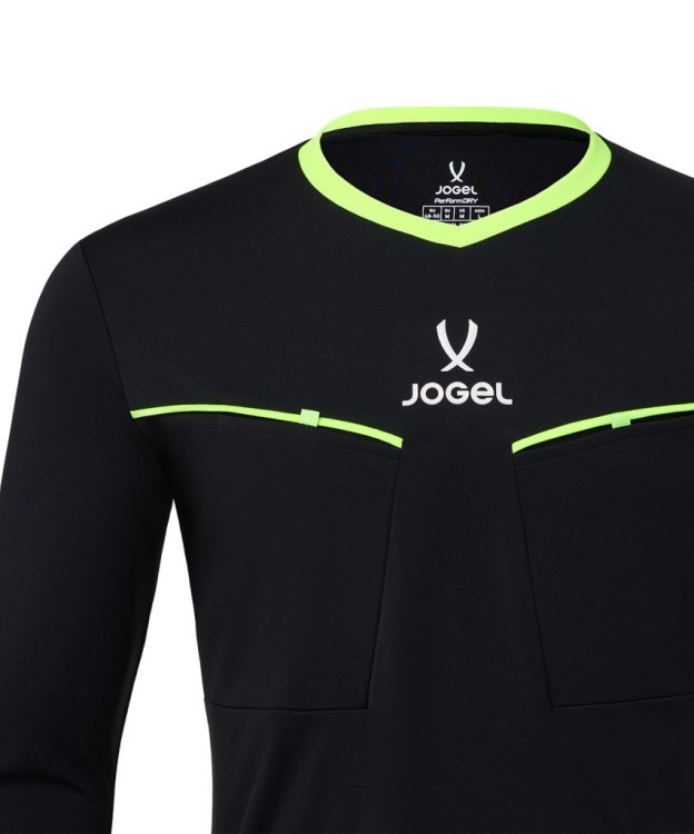 Лонгслив судейский JOGEL DIVISION PerFormDRY Referee LS Tee 2.0, черный (2133755)