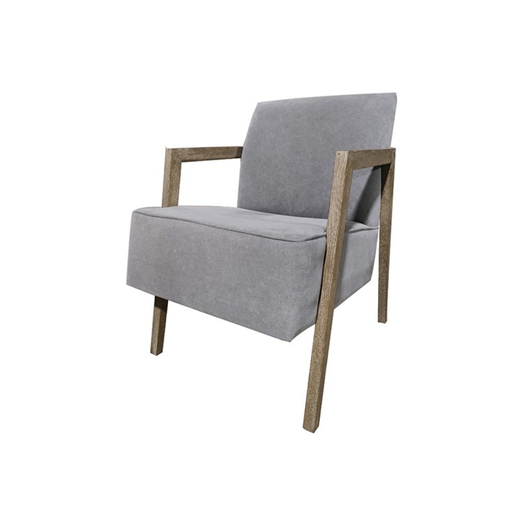 Кресло HAC7001-OAK/E272/C416, Массив дерева, текстиль, ROOMERS FURNITURE