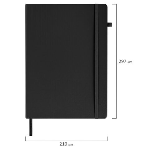 Скетчбук А4 Brauberg Art Classic 80 листов 140 г/м2 черная бумага 113206 (1) (85464)