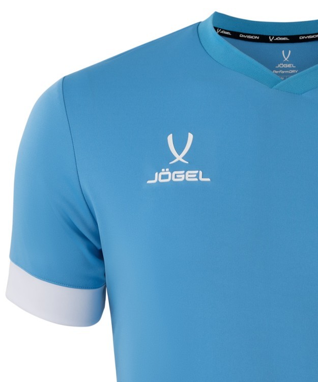 Футболка игровая JÖGEL DIVISION PerFormDRY Union Jersey, голубой/белый/белый (1751664)