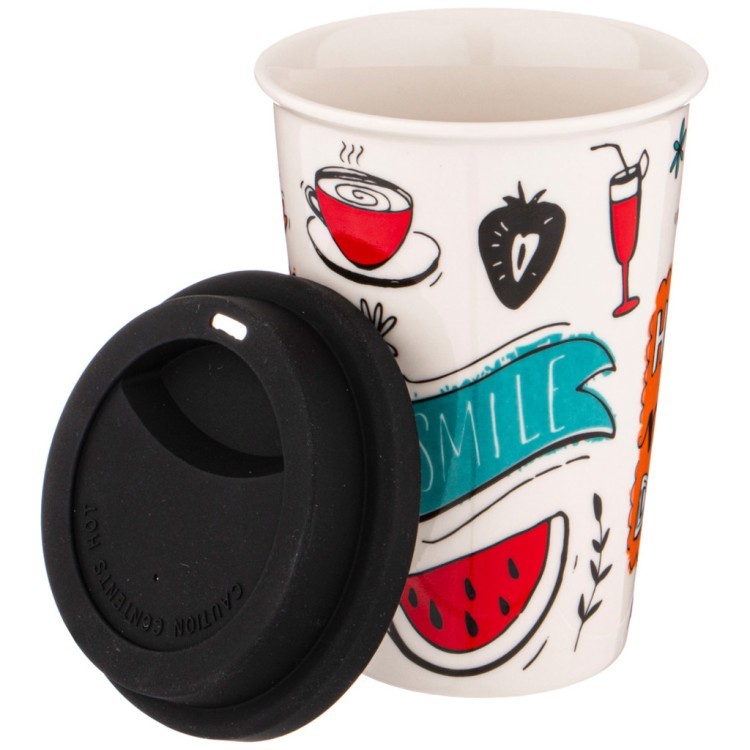 Кружка lefard coffemania с крышкой 400мл Lefard (776-043) Кружка lefard coffemania с крышкой 400мл Lefard (776-043)