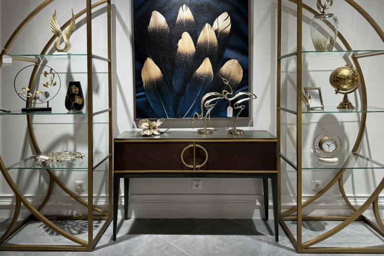 Консоль шпон 2 ящика 120*80*35см (TT-00016517)