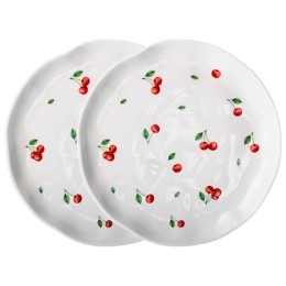 Набор тарелок закусочных lefard "cherry" 2 шт. 21*21,5*2,5 см Lefard (358-2344)