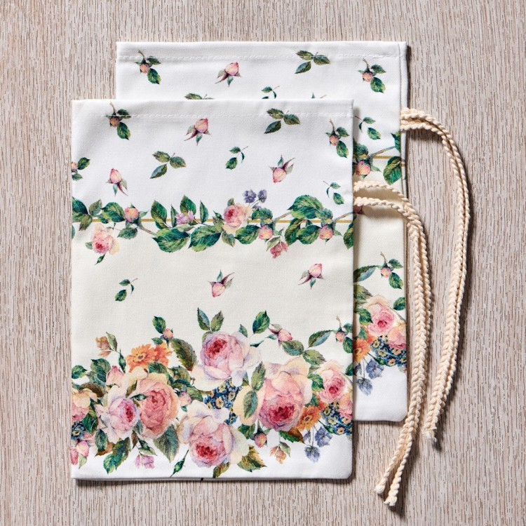 Набор мешочков из 2-х шт "винтаж " 17х23см,100% хлопок,бежевый ,твил,пропитка Lefard (850-714-91)