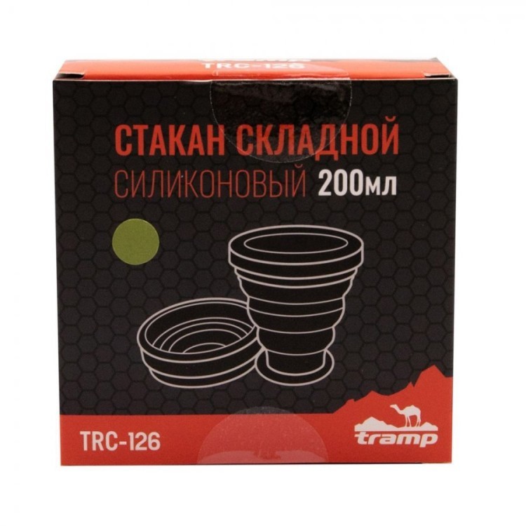 Стакан складной силиконовый Tramp 200 мл олива TRC-126 (74474) Стакан складной силиконовый Tramp 200 мл олива TRC-126 (74474)