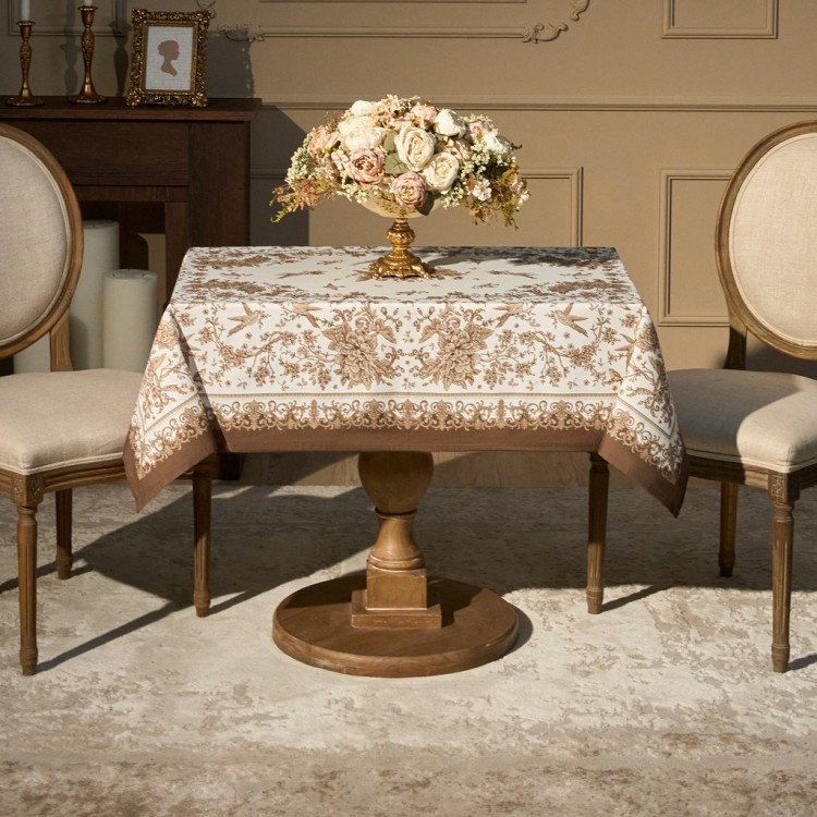 Скатерть " royal garden" 110х140см ,белый ,100% хлопок ,твил с пропиткой (850-754-20) Скатерть " royal garden" 110х140см ,белый ,100% хлопок ,твил с пропиткой (850-754-20)