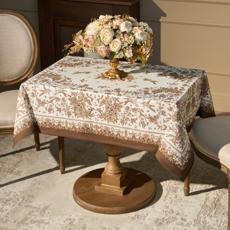 Скатерть " royal garden" 110х140см ,белый ,100% хлопок ,твил с пропиткой (850-754-20) Скатерть " royal garden" 110х140см ,белый ,100% хлопок ,твил с пропиткой (850-754-20)