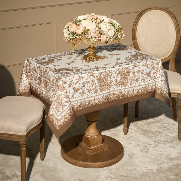 Скатерть " royal garden" 110х140см ,белый ,100% хлопок ,твил с пропиткой (850-754-20) Скатерть " royal garden" 110х140см ,белый ,100% хлопок ,твил с пропиткой (850-754-20)