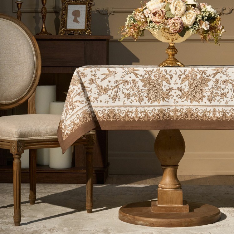Скатерть " royal garden" 110х140см ,белый ,100% хлопок ,твил с пропиткой (850-754-20) Скатерть " royal garden" 110х140см ,белый ,100% хлопок ,твил с пропиткой (850-754-20)
