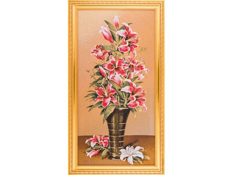 Гобеленовая картина "букет лилии" 75*41 см Оптпромторг Ооо (404-1304-26) 