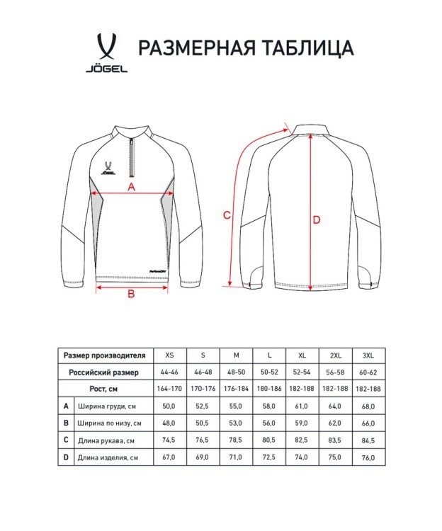 Джемпер тренировочный JÖGEL PREMIER PerFormDRY Training 1/4 Zip Top, серый (2122256) Джемпер тренировочный JÖGEL PREMIER PerFormDRY Training 1/4 Zip Top, серый (2122256)
