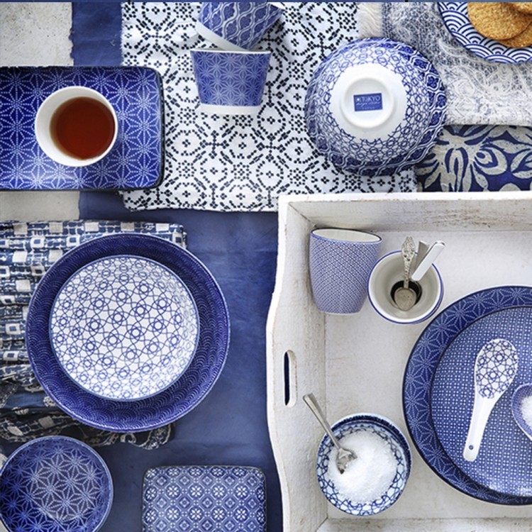 Тарелка 16023, 20.6, фарфор, blue, TOKYO DESIGN