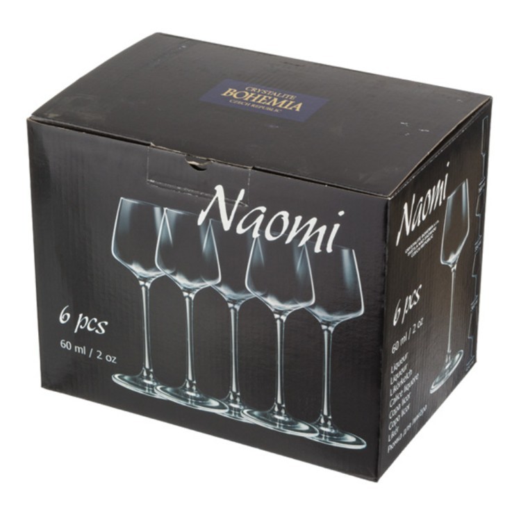 Набор рюмок из 6 шт. "naomi / corvus" 60 мл.высота=16,5 см. Crystalite Bohemia (669-154) Набор рюмок из 6 шт. "naomi / corvus" 60 мл.высота=16,5 см. Crystalite Bohemia (669-154)
