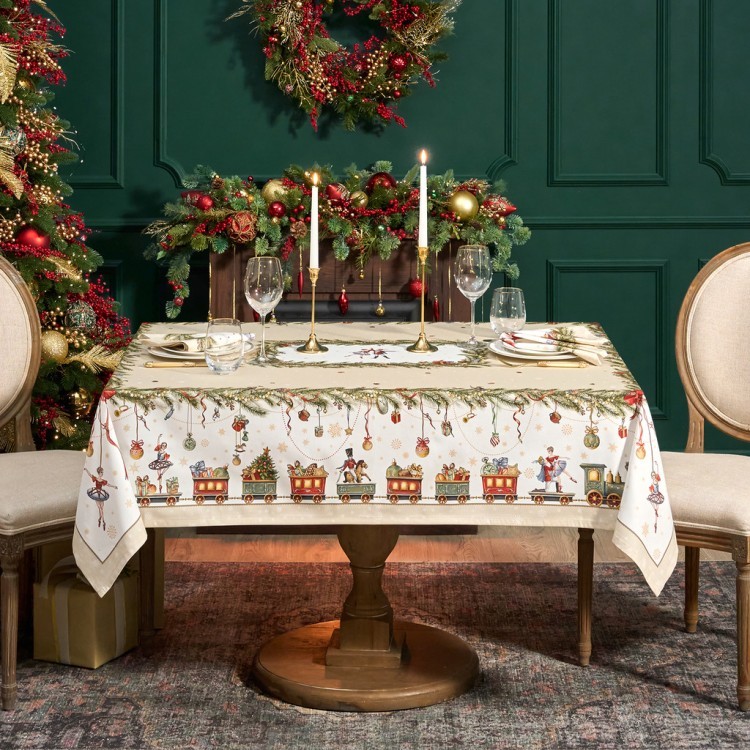 Скатерть "щелкунчик" 140х180см бежевый,100%хлопок , твил Lefard (850-757-2)