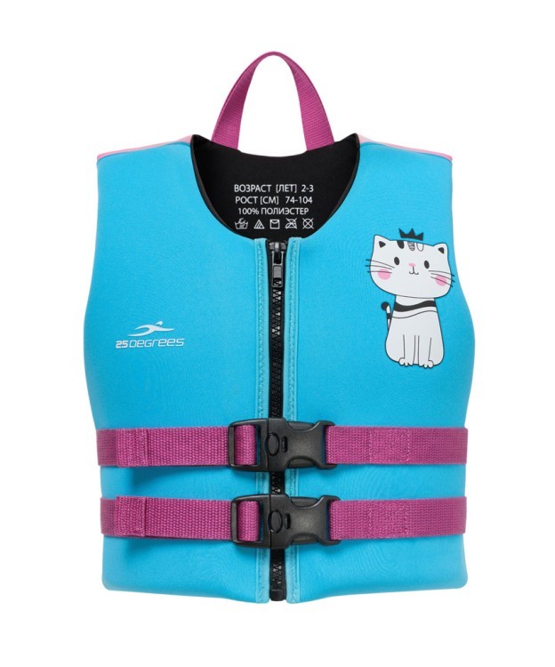 Жилет для плавания 25DEGREES Kitty Blue/Pink, детский (2125686)