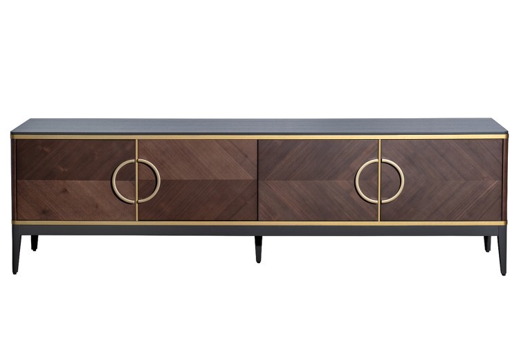 Тумба под TV 4-х дверная шпон 200*58*40см (TT-00016522)