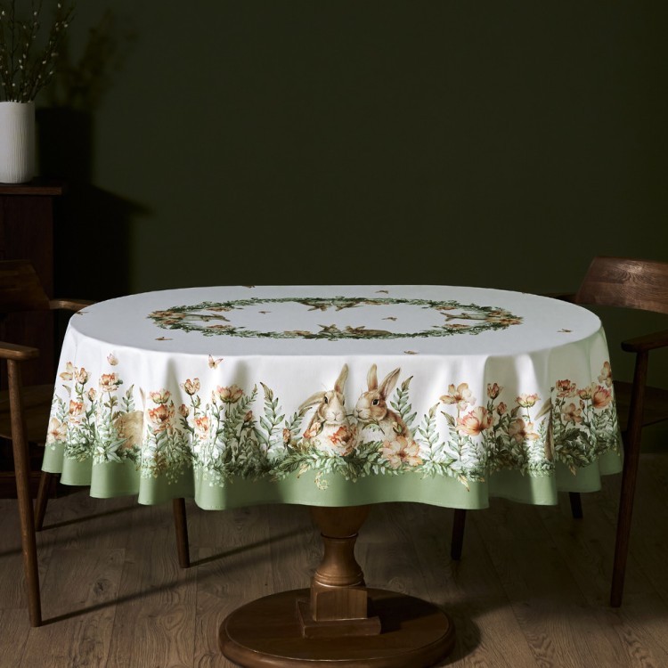 Скатерть овальная "sense", 140х180см, 100% хлопок,твил c пропиткой Lefard (850-753-4)