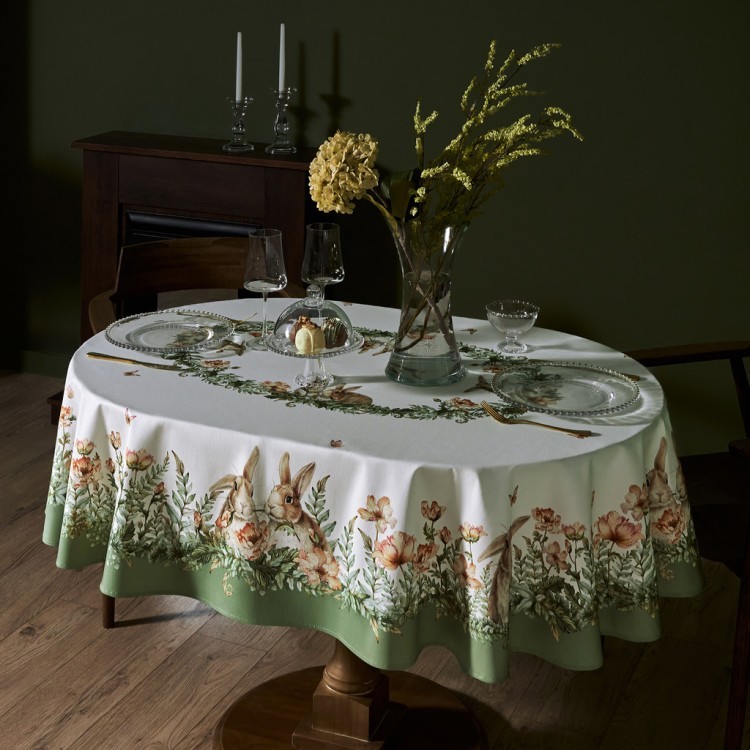 Скатерть овальная "sense", 140х180см, 100% хлопок,твил c пропиткой Lefard (850-753-4)
