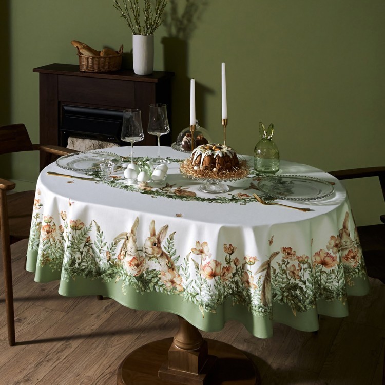 Скатерть овальная "sense", 140х180см, 100% хлопок,твил c пропиткой Lefard (850-753-4)