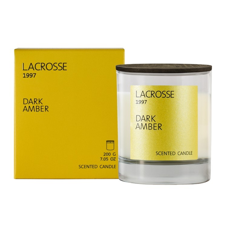 Свеча ароматическая lacrosse, dark amber, 40 ч (68232)