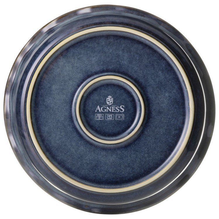 Форма для запекания круглая reactive blue 27*6,5 см 1500 мл Agness (780-147)