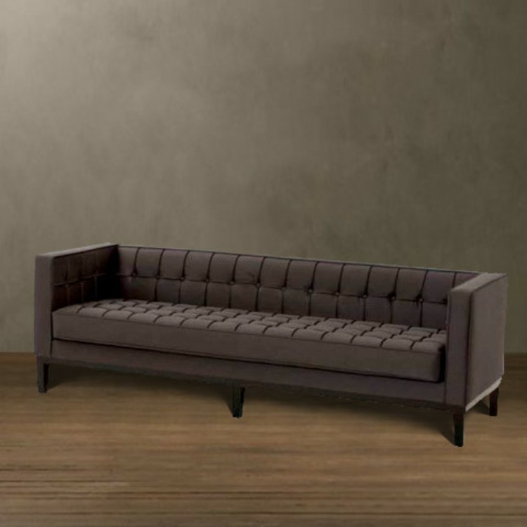 Диван Корбузер CHR06316, дерево, текстиль, grey, ROOMERS FURNITURE