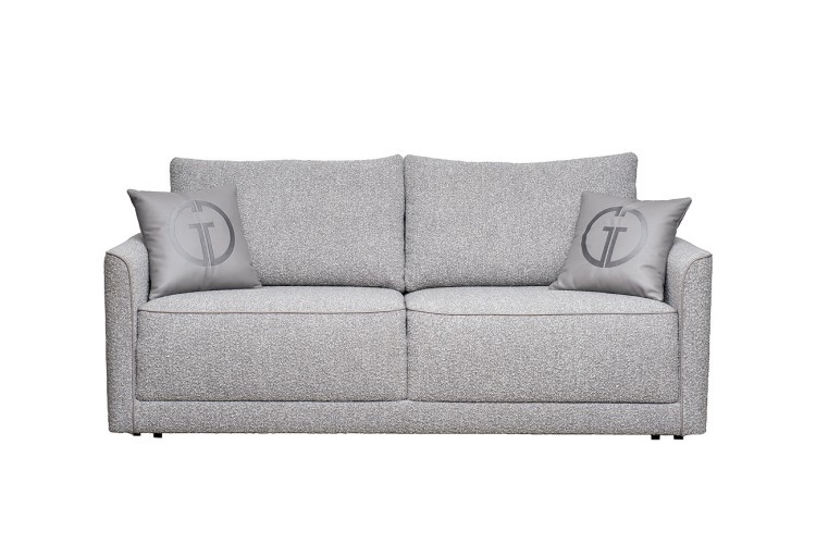 Диван Портофино(Portofino) 200 двухм раскл с кантом букле серый Orso-Ser+Enzo902 (TT-00017014)