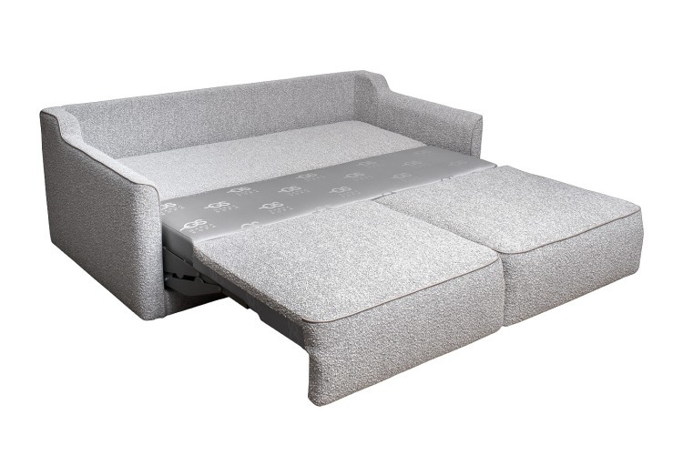 Диван Портофино(Portofino) 200 двухм раскл с кантом букле серый Orso-Ser+Enzo902 (TT-00017014)