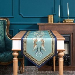 Дорожка "листья мориса"gold stripe   45х215см, 100% хлопок,твил c пропиткой Lefard (850-752-31)
