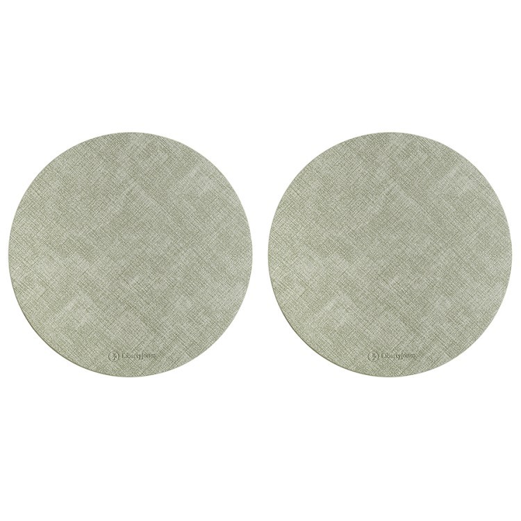 Набор из 2-х сервировочных салфеток leanera, D35 см, мятные (76979)