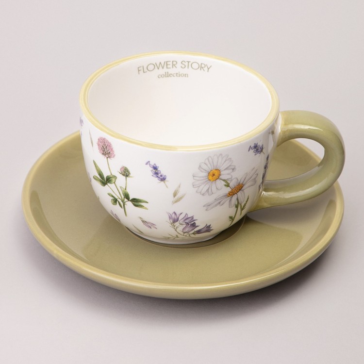 Чайная пара agness "flower story" 15*7 см 220 мл Agness (358-2178) Чайная пара agness "flower story" 15*7 см 220 мл Agness (358-2178)