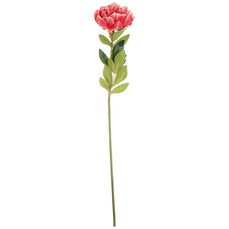 Цветок искусственный "пион" высота=75см, темно-розовый Lefard (377-252)