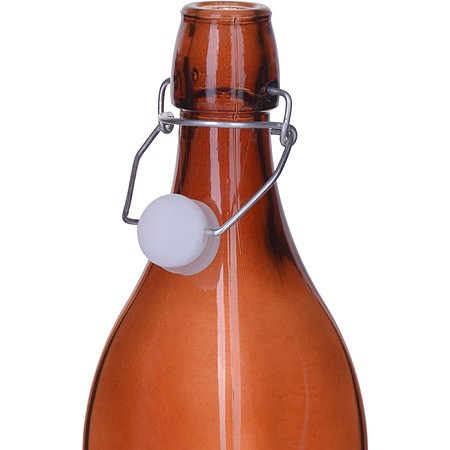 НЕТ Бутылка 1л стекло с крышкой LR (28175-3)