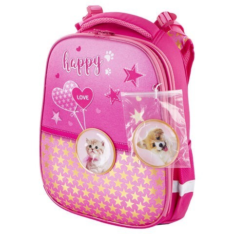 Ранец для девочек Brauberg Premium Happy Kitten 17 л 229896 (86556)
