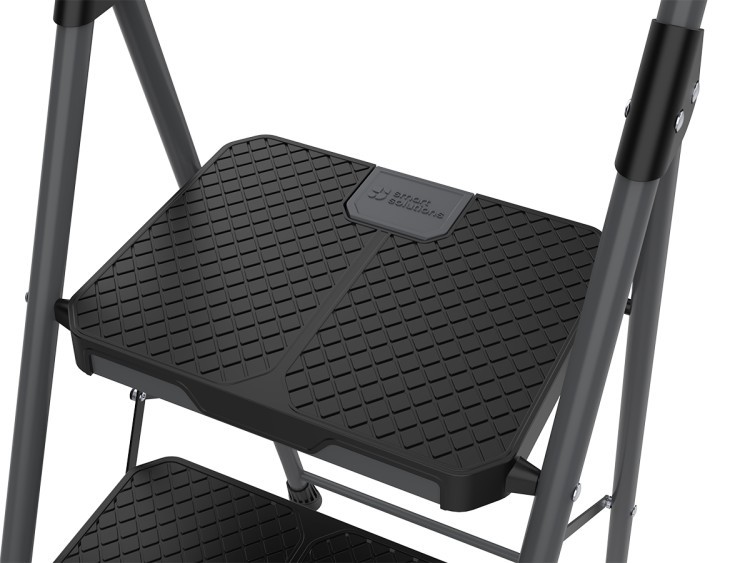 Стремянка stable, 3 ступени, 1 м, черная (79748)