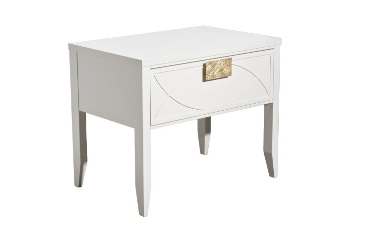 Тумба прикроватная бежевая 1 ящик 60*50*40см (TT-00015926)