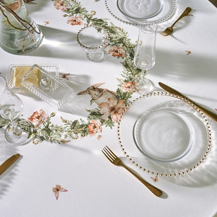 Скатерть  овальная  "sense" ,180х300см ,зеленый,100%хлопок ,твил Lefard (850-753-42)