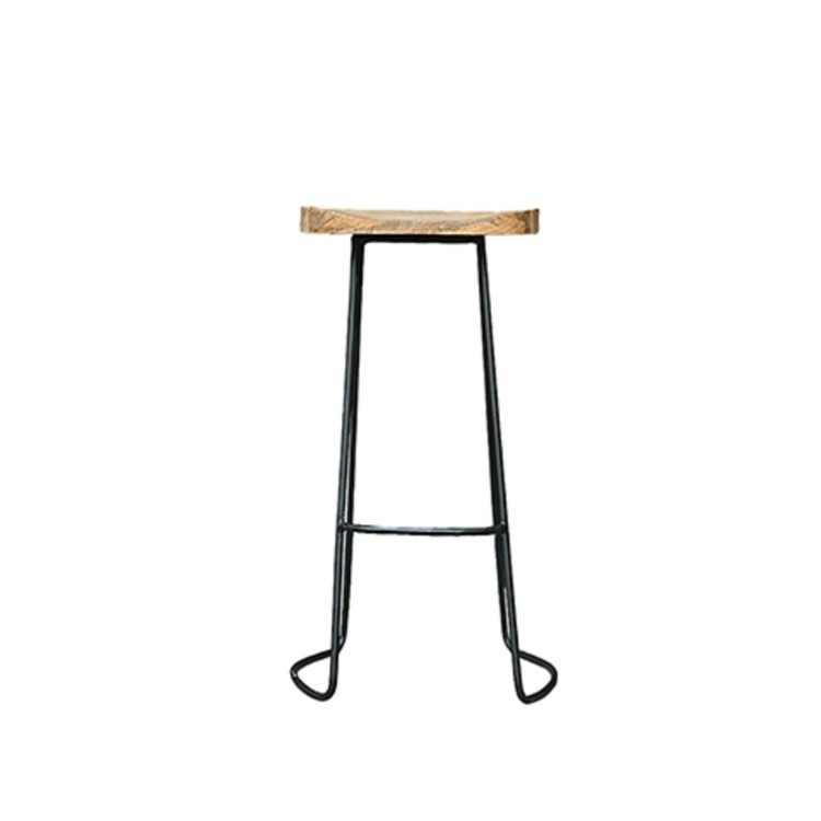 Стул барный Браун Fe24-850 A, каркас - металл, сидение - дуб, natural oak, RESTORATION HARDWARE Стул барный Браун Fe24-850 A, каркас - металл, сидение - дуб, natural oak, RESTORATION HARDWARE