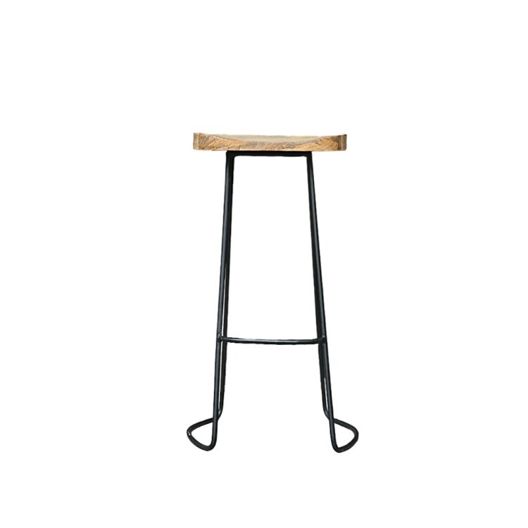 Стул барный Браун Fe24-850 A, каркас - металл, сидение - дуб, natural oak, RESTORATION HARDWARE Стул барный Браун Fe24-850 A, каркас - металл, сидение - дуб, natural oak, RESTORATION HARDWARE