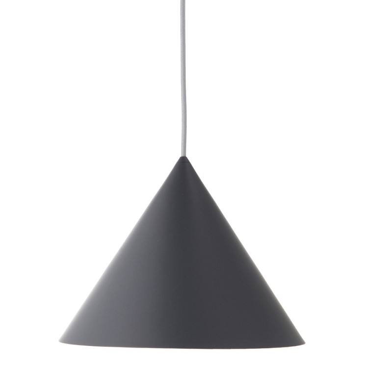 Лампа подвесная benjamin, 22хD30 см, серая матовая, серый шнур (67970)